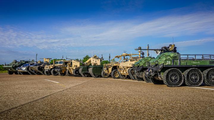 Multiple remote vehicles in a row