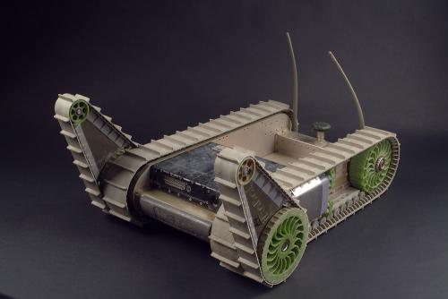 Low-profile track vehicle base